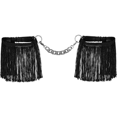 Manette Nero Regolabili con Catena Argento - Sensuale E Leggera